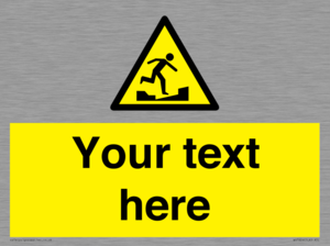 Custom warning uneven surface